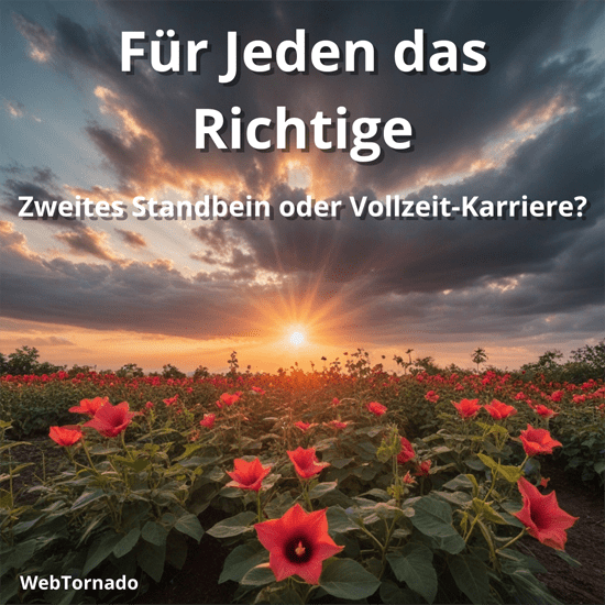 Für Jeden das Richtige - Zweites Standbein oder Vollzeit-Karriere?