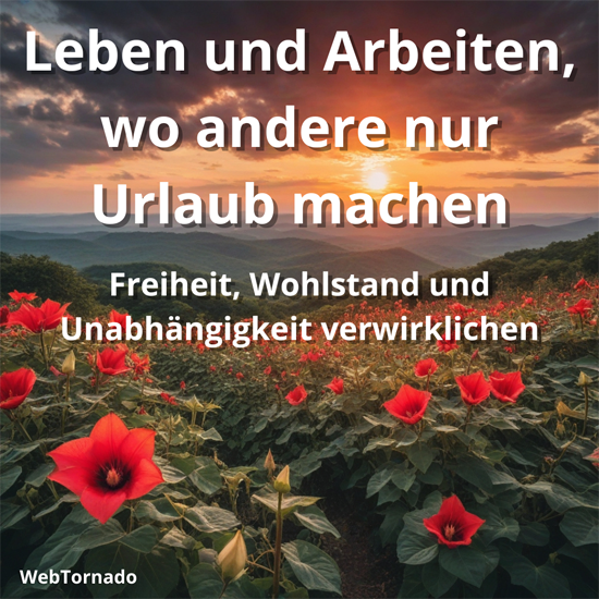 Leben und Arbeiten, wo andere nur Urlaub machen – Freiheit, Wohlstand und Unabhängigkeit verwirklichen