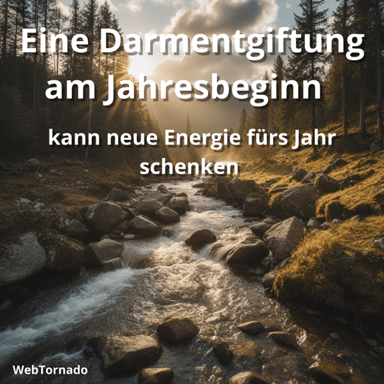 Eine Darmentgiftung am Jahresbeginn kann neue Energie fürs Jahr schenken